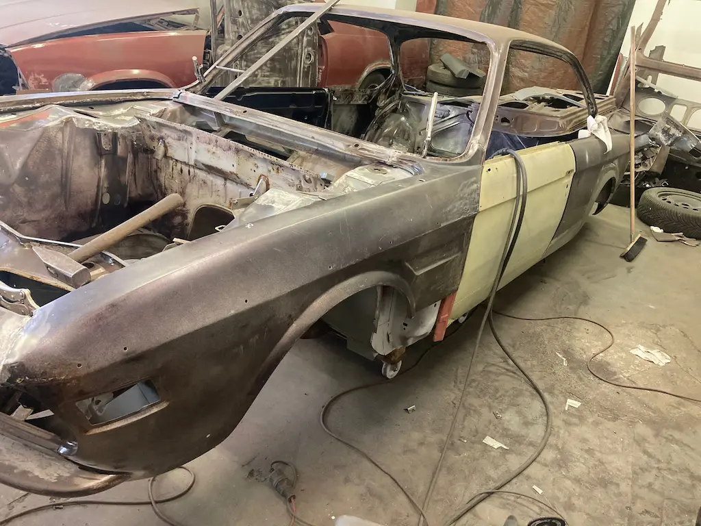 BMW E9 3.0CS 1973 Restaurierung vor der Restaurierung